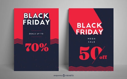 Black friday promotion poster template
