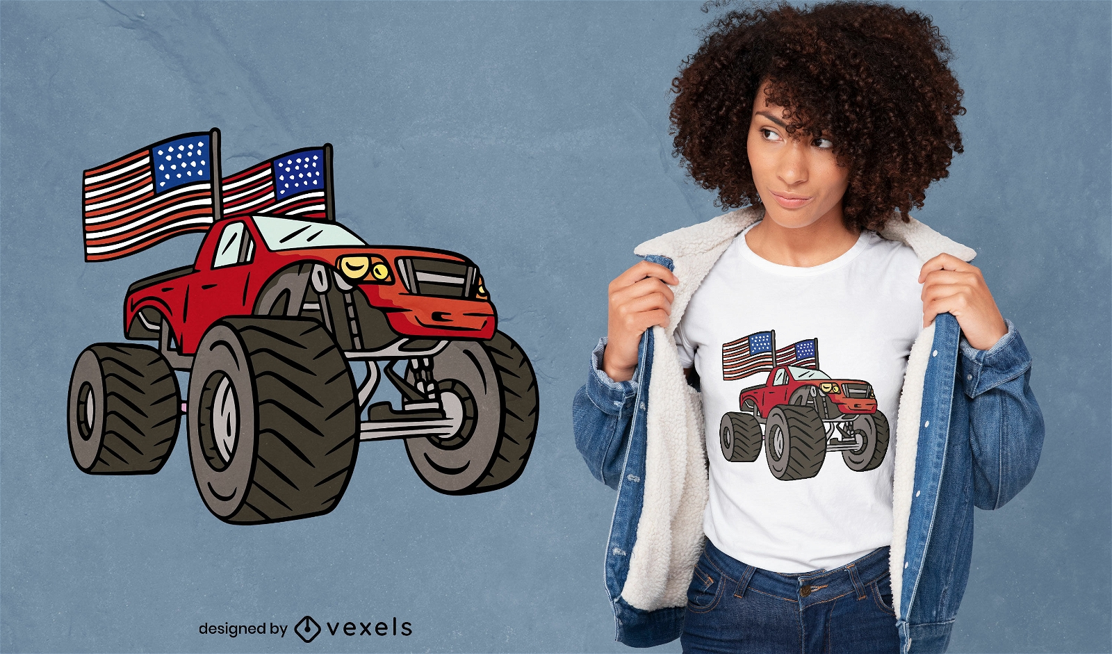 Great American truck t-shirt design