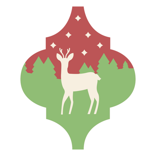 Holiday Christmas reindeer ornament