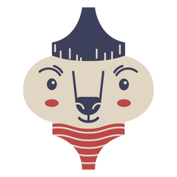 Animal holiday Christmas ornament PNG Design