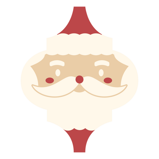 Santa Claus holiday Christmas ornament PNG Design
