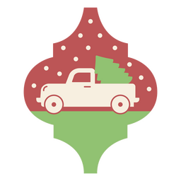 Truck holiday Christmas ornament PNG Design Transparent PNG
