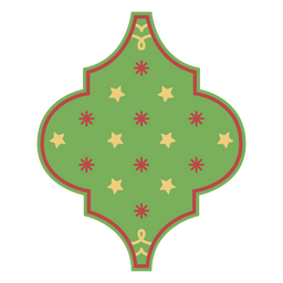 Adorno navideño de vacaciones de estrellas Diseño PNG