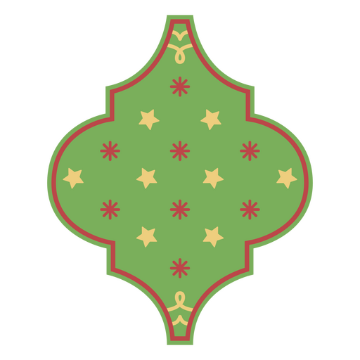 Stars holiday Christmas ornament PNG Design