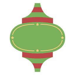 Holiday Christmas Santa ornament PNG Design