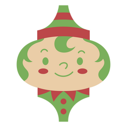 Elf holiday Christmas ornament PNG Design