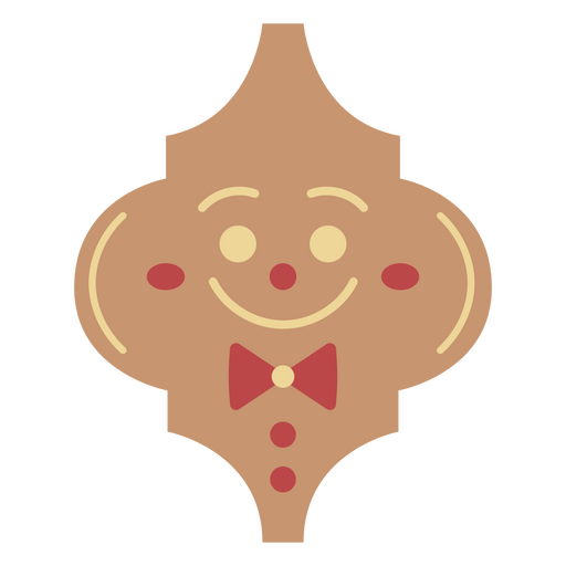 Adorno navideño de vacaciones de galletas Diseño PNG