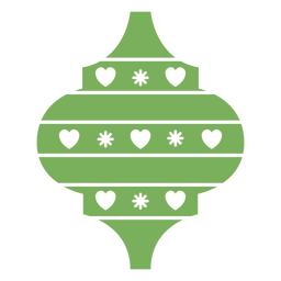 enfeites de natal de corações arabescos Desenho PNG