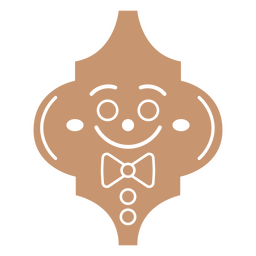 Adorno navideño de galletas arabescas Diseño PNG