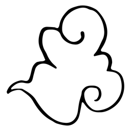 Cloud chinese stroke element PNG Design