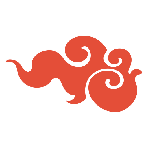Chinese cloud cut out element PNG Design