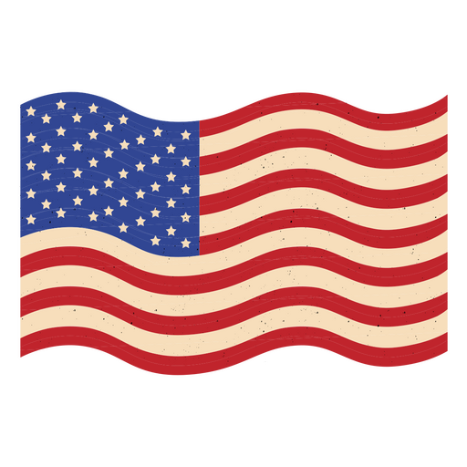 Icono de la bandera americana del d?a de los veteranos Diseño PNG
