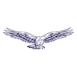 Icono de águila voladora del día de los veteranos Diseño PNG