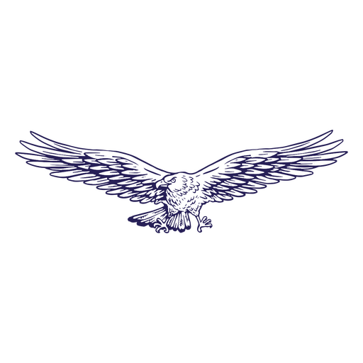 Symbol für den fliegenden Adler des Veteranentages PNG-Design