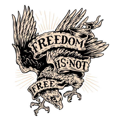 Veteran's day eagle badge PNG Design