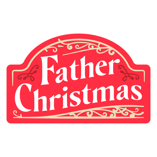 Pai natal Papai Noel assina distintivo vintage