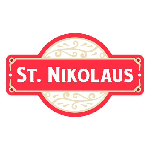 St Nikolaus Papai Noel assina distintivo vintage