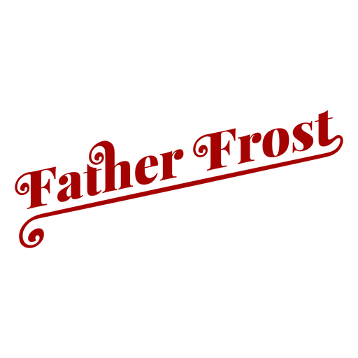 Väterchen Frost Weihnachtsmann Zeichen Schriftzug Abzeichen PNG-Design