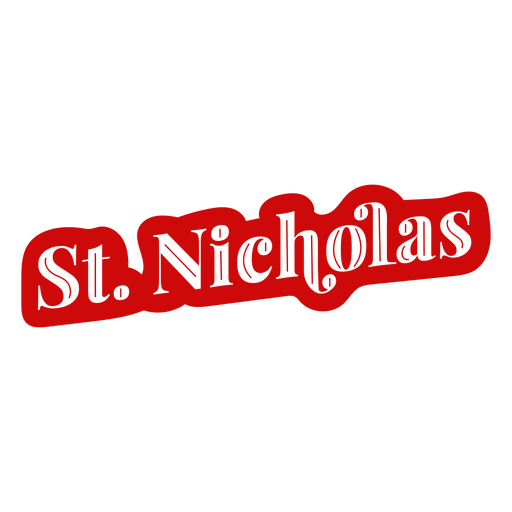 São Nicolau Papai Noel recorta o distintivo de letras Desenho PNG