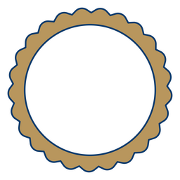 Gold circle frame