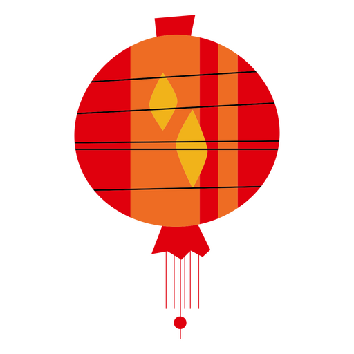 Linterna roja china de año nuevo Diseño PNG