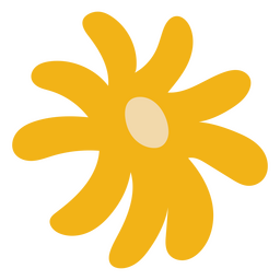 Daisy Flat Yellow PNG & SVG Design For T-Shirts