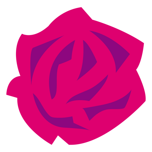 Rosa f?csia plana Desenho PNG