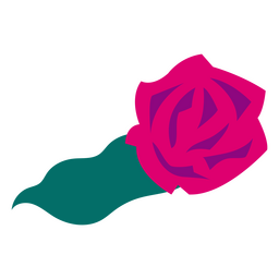 Hierba fucsia plana rosa Diseño PNG