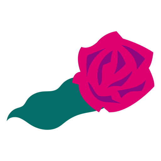 Flaches fuchsiafarbenes Gras der Rose PNG-Design