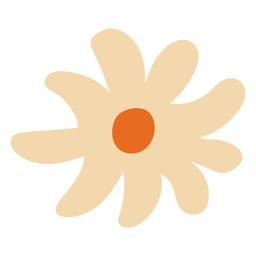White flat daisy flower PNG Design Transparent PNG