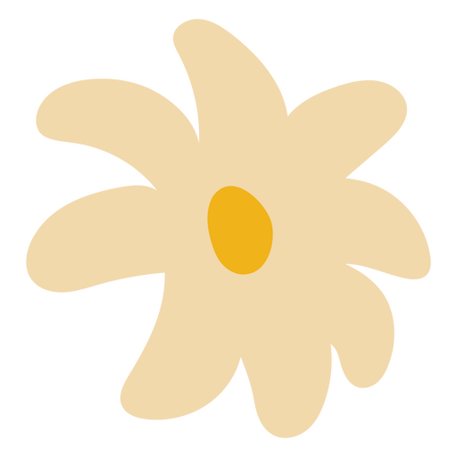Daisy flat flower PNG Design
