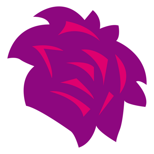 Rosa roxa plana Desenho PNG