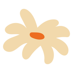 White daisy flat single PNG Design Transparent PNG