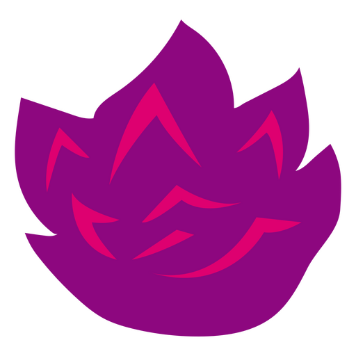 Flor plana rosa púrpura Diseño PNG