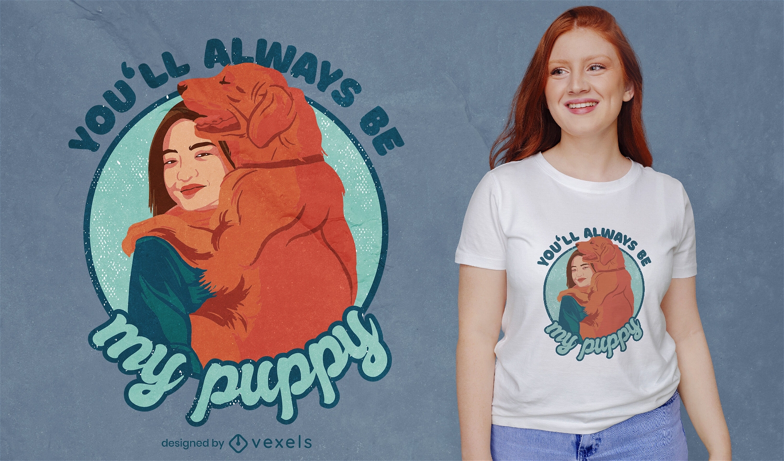 Golden retriever puppy quote t-shirt design