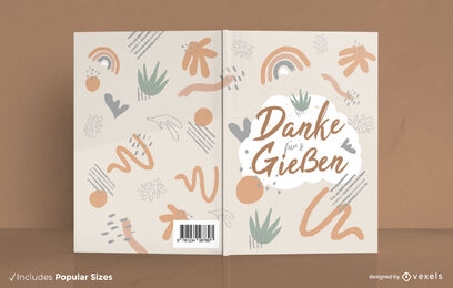 Nature doodles German book cover design