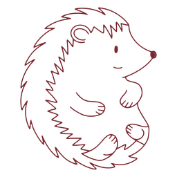 Cute hedgehog pet character PNG Design Transparent PNG