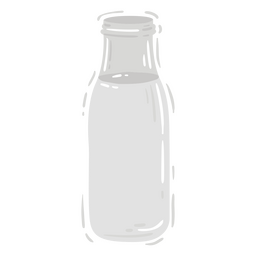 Milk bottle color cut out PNG Design