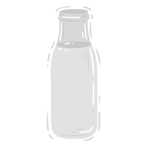 Farbe der Milchflasche ausgeschnitten