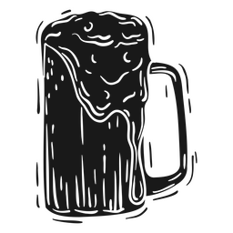Beer jar element cut out PNG Design Transparent PNG