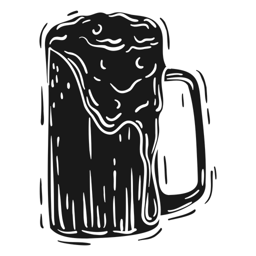 Elemento de jarra de cerveja cortado Desenho PNG