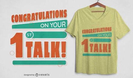 Congratulations quote t-shirt design