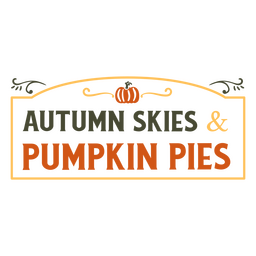Autumn season badge PNG Design