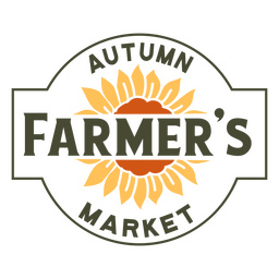 Autumn Farmer's Market badge PNG Design