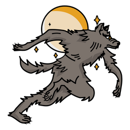 Werewolf running tattoo PNG Design Transparent PNG