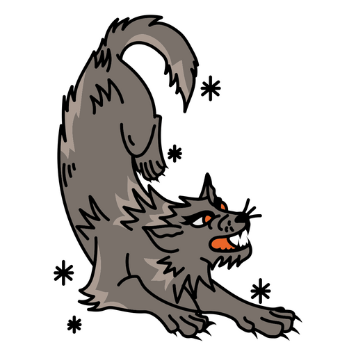 Werewolf tattoo style  PNG Design