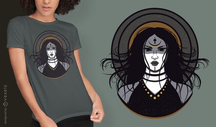 Great wicked sorceress t-shirt design