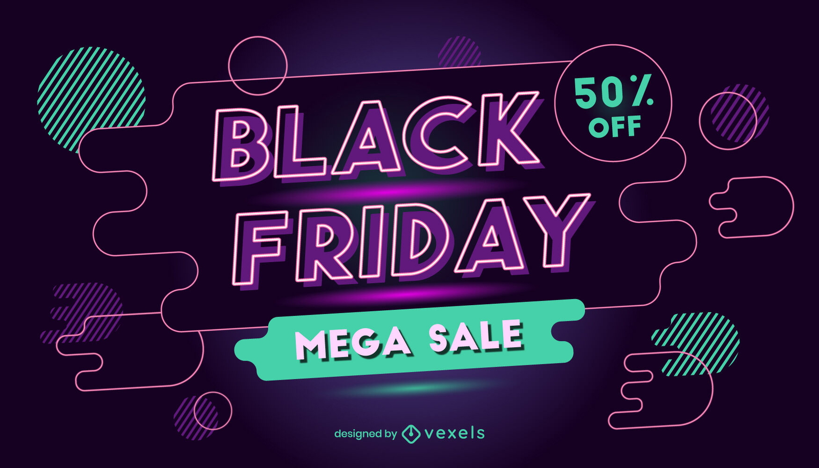 Ilustração de promoção do evento Black Friday