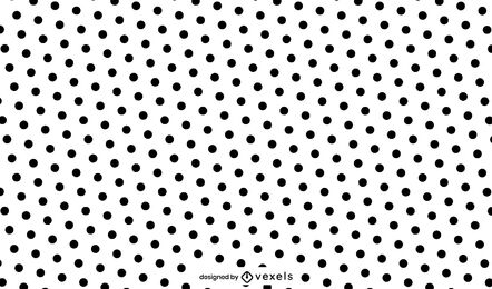 Polka dots black and white pattern design