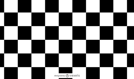 Chess board black and white pattern design